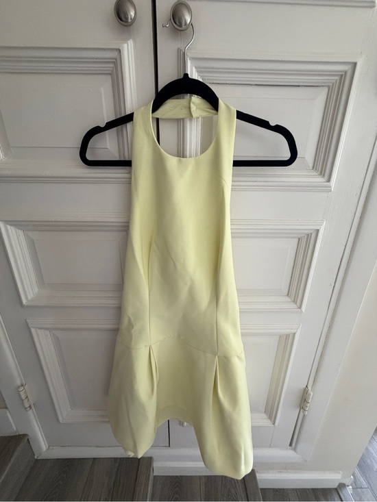 Muse Dresses & Skirts - OddMuse London Pale Lemon Halter Mini Dress